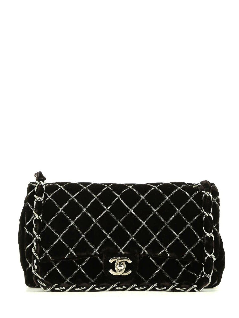 Cheap HOT SALE velvet Timeless shoulder CHANEL 2010s Women bag 0329